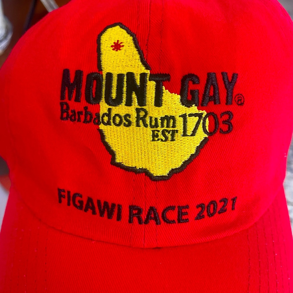 FIGAWI • 2021 • Mount Gay Rum Red Figawi Baseball Cap Nantucket Sailing Cape Cod